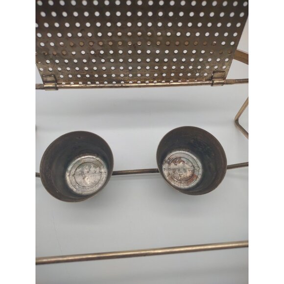 Vintage Pyrex Cinderella Oval Casserole Double Candle Warmer Metal Stand - Picture 10 of 17